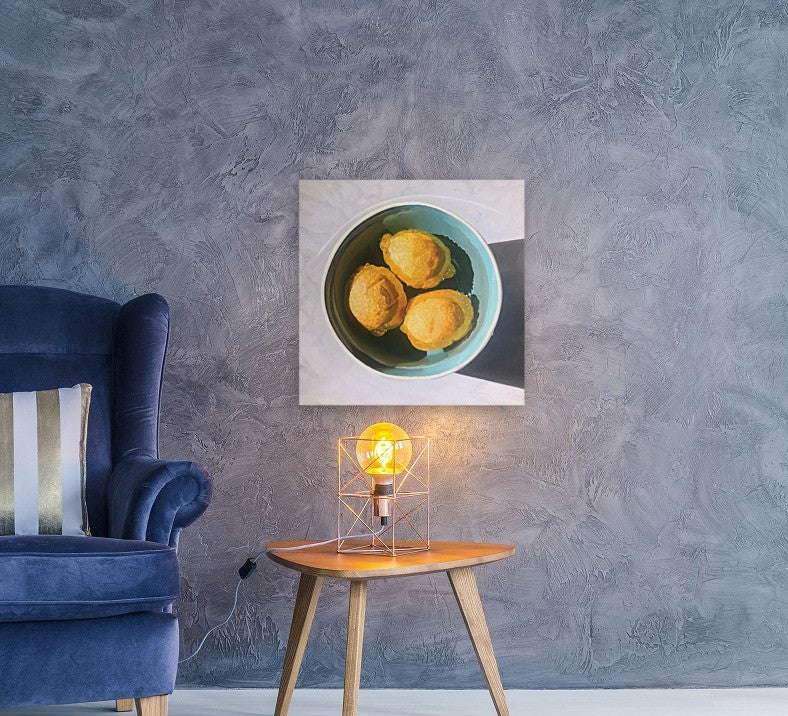 "Lemons in a Blue Bowl" Fine Art Print